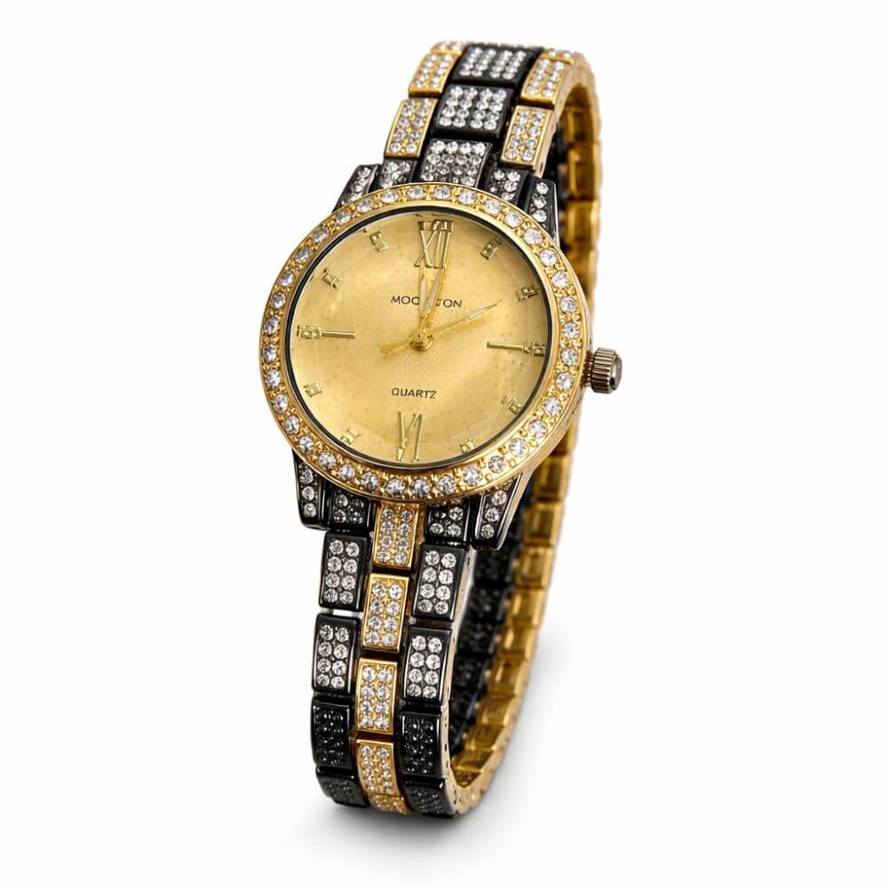 Black & Golden Luxe Spark Watch